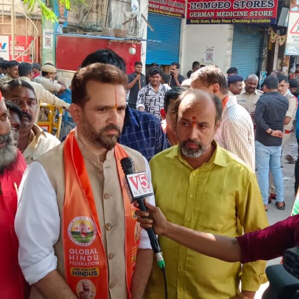 Global Hindu Federation's Alliance at Secunderabad Darna to Protect Hindu Temples