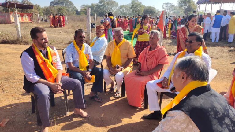 Global Hindu Federation at Kedarnath Temple Stone Foundation Ceremony