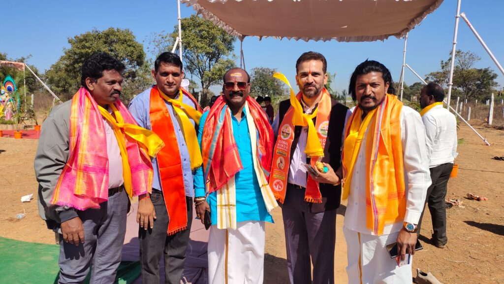 Global Hindu Federation at Kedarnath Temple Stone Foundation Ceremony