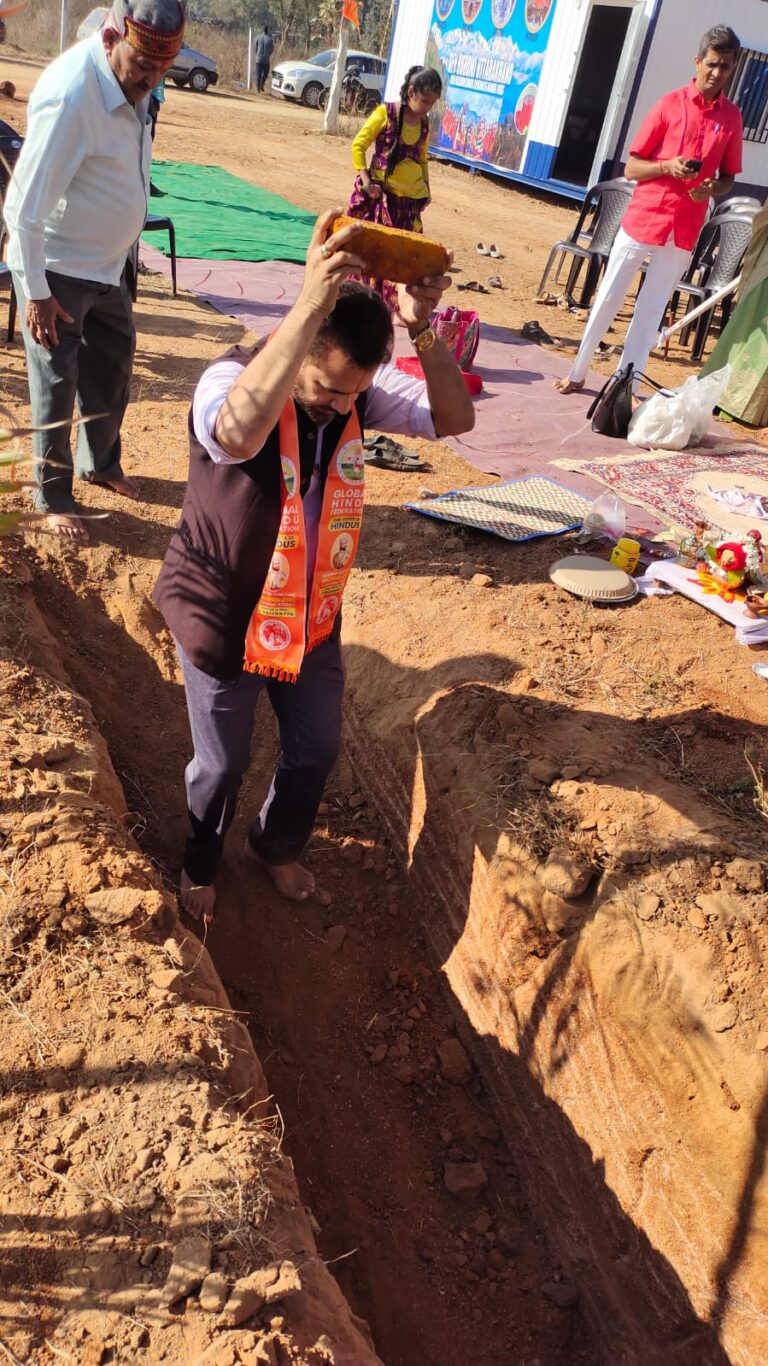 Global Hindu Federation at Kedarnath Temple Stone Foundation Ceremony