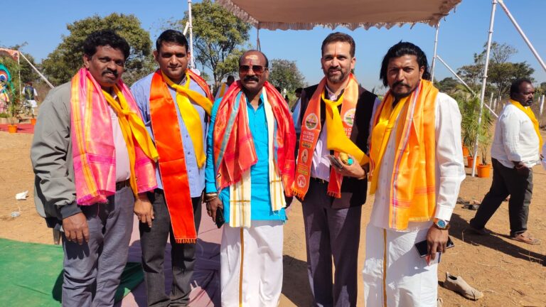 Global Hindu Federation at Kedarnath Temple Stone Foundation Ceremony