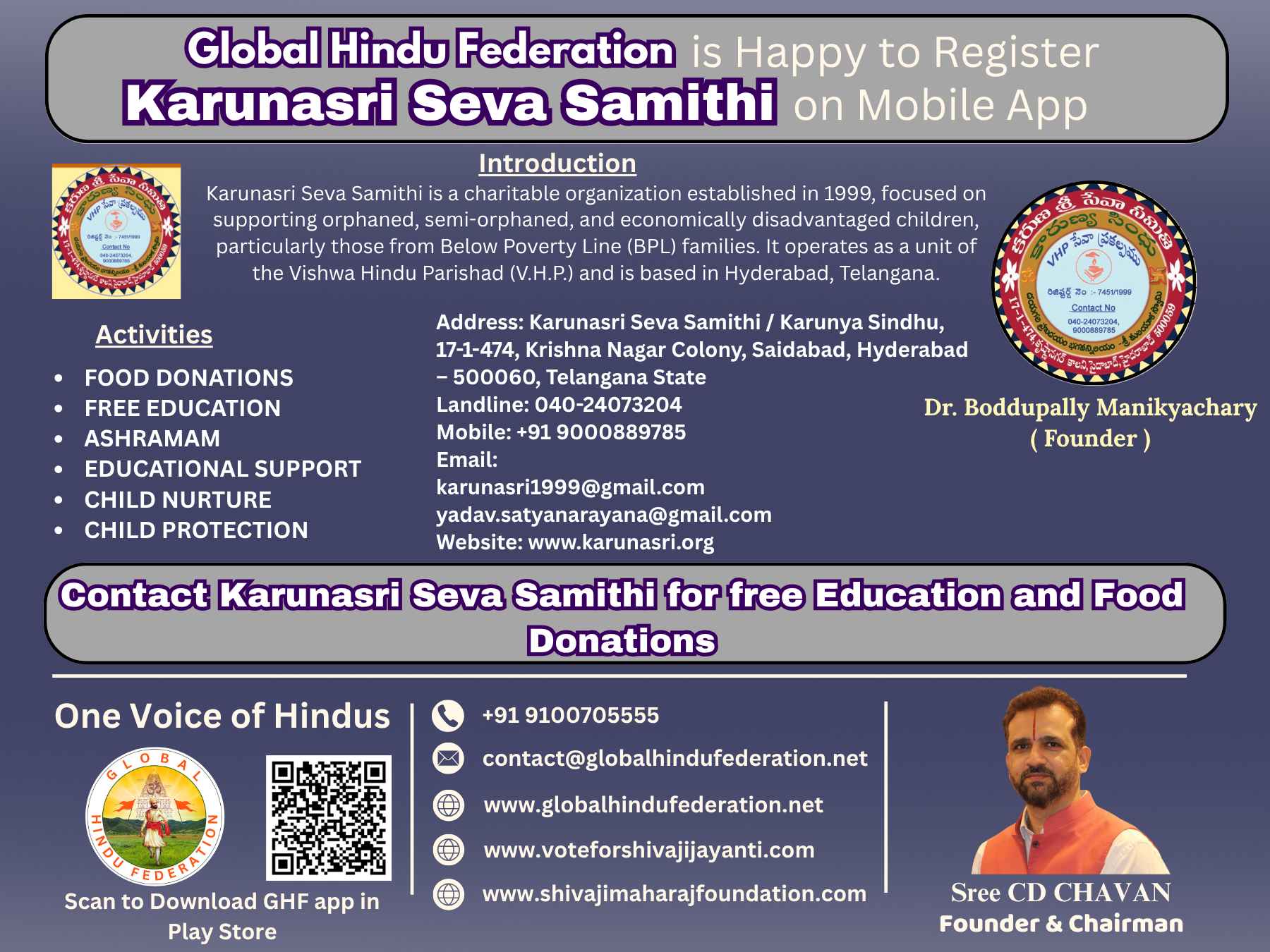 Karunasri Seva Samithi – Serving with Compassion and Devotion