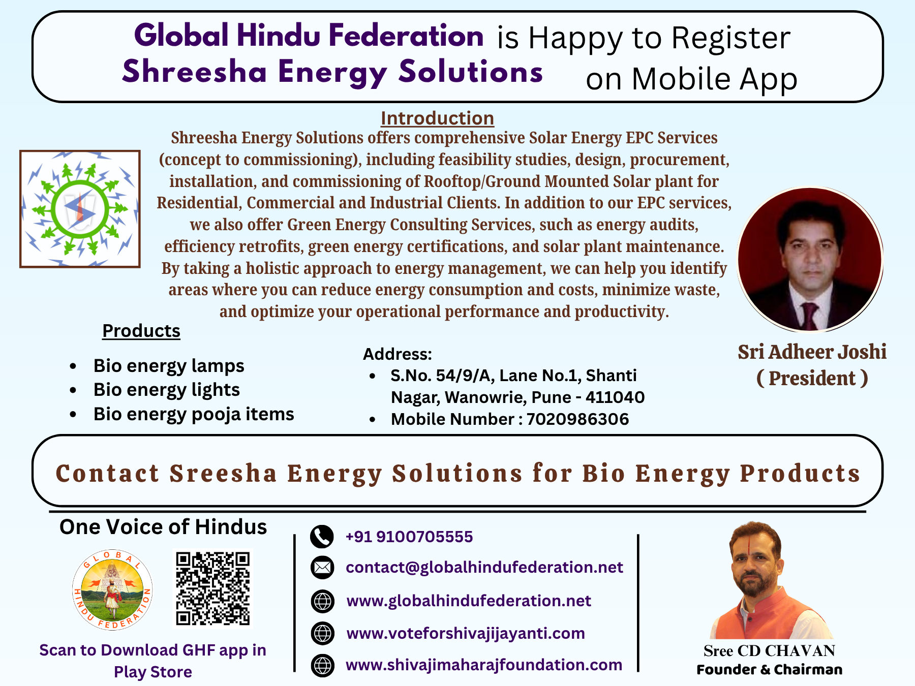Shreesha Energy Solutions: Empowering Sustainable Energy for a Greener Future