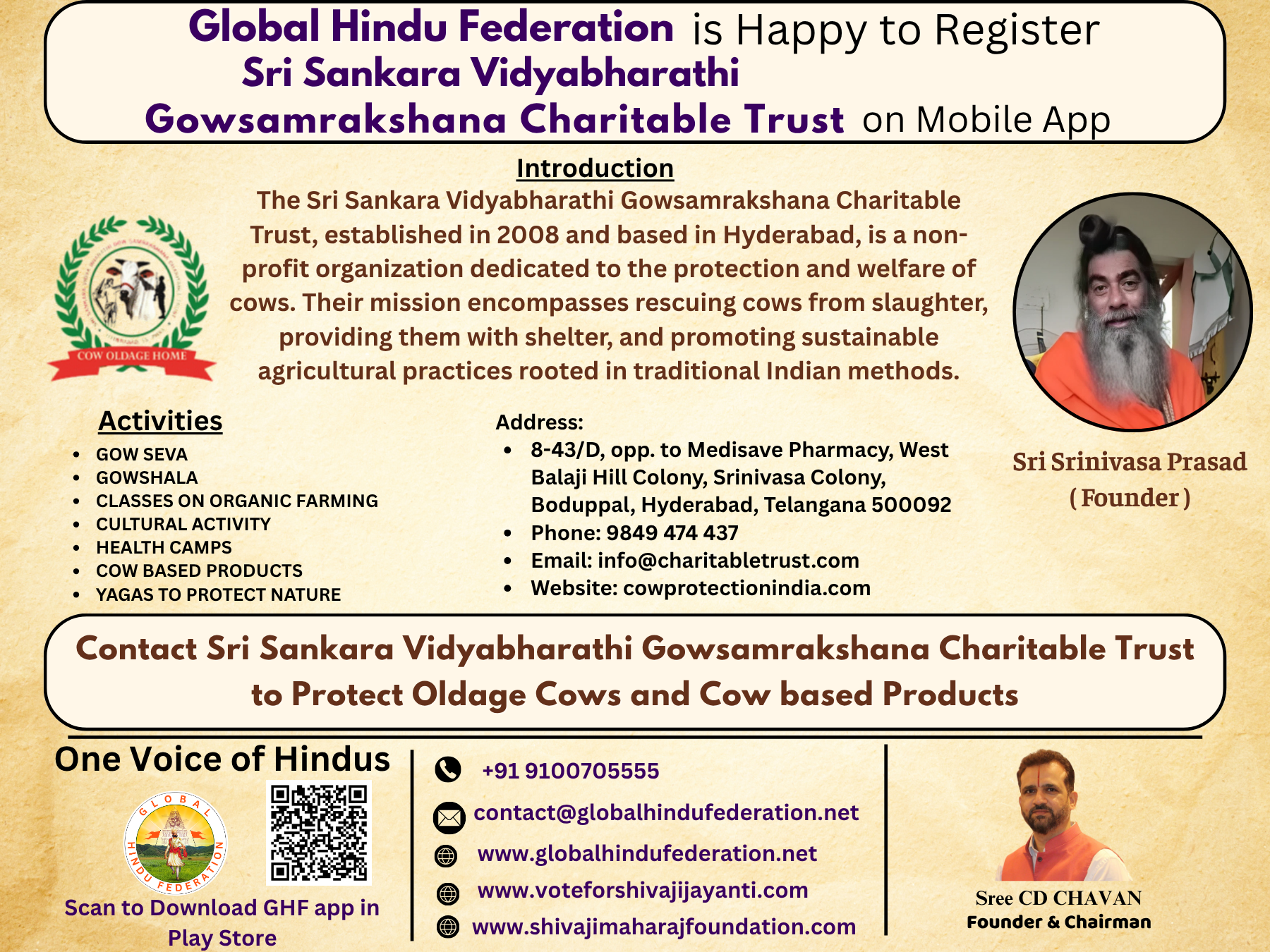 Protecting Dharma Through Cow Conservation: The Vision of Sri Sankara Vidyabharathi Gowsamrakshana Trust