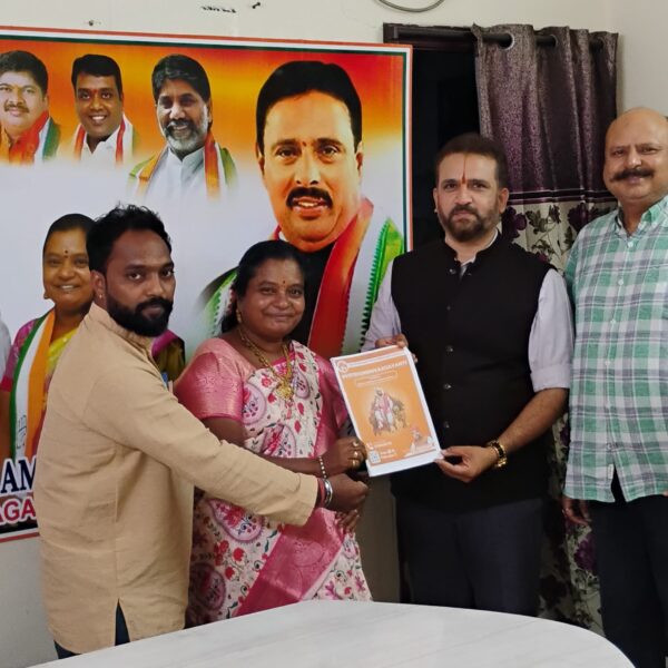 Mr. CD Chavan Meets GHMC Corporator Mahalakshmi Goud to Garner Support for #VoteForShivajiJayanti Campaign