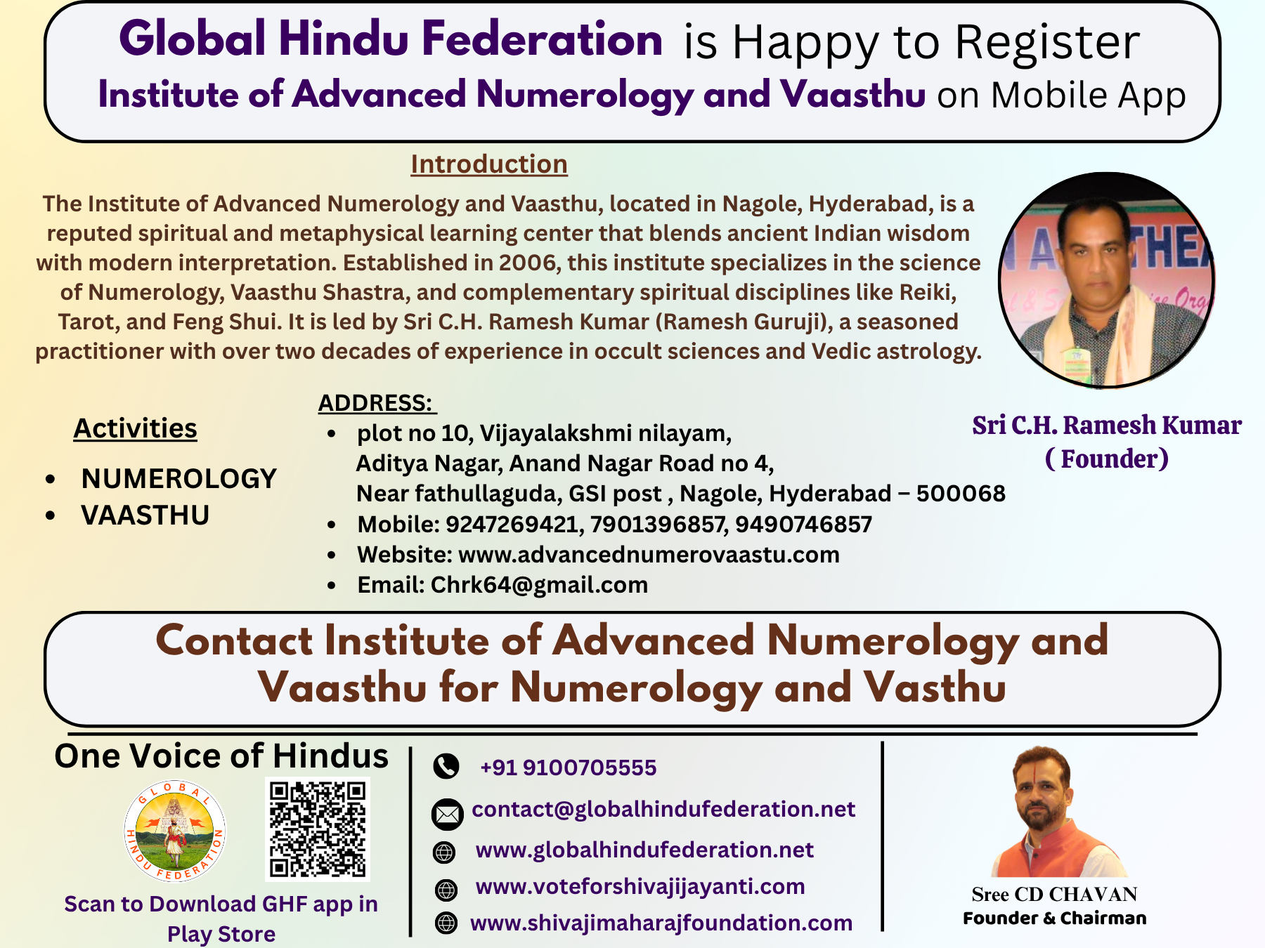 Institute of Advanced Numerology and Vaasthu